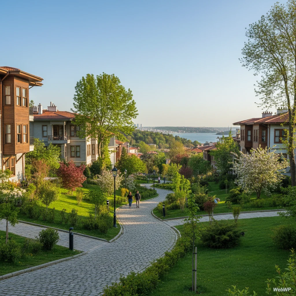 istanbul quiet residential area green spaces
