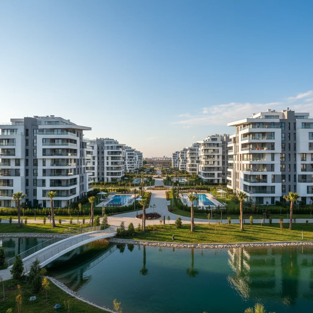 bahcesehir modern apartments complex