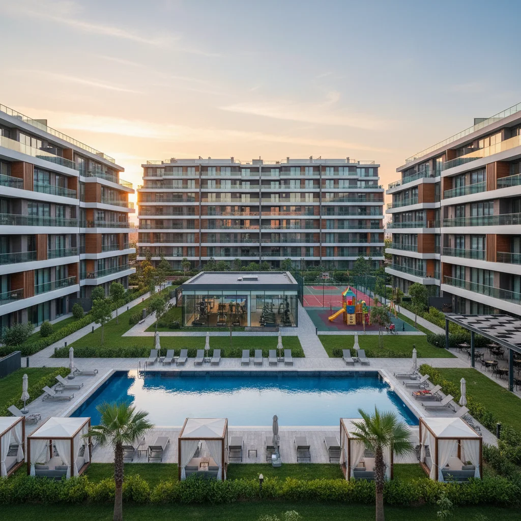 beylikduzu modern apartment complex facilities