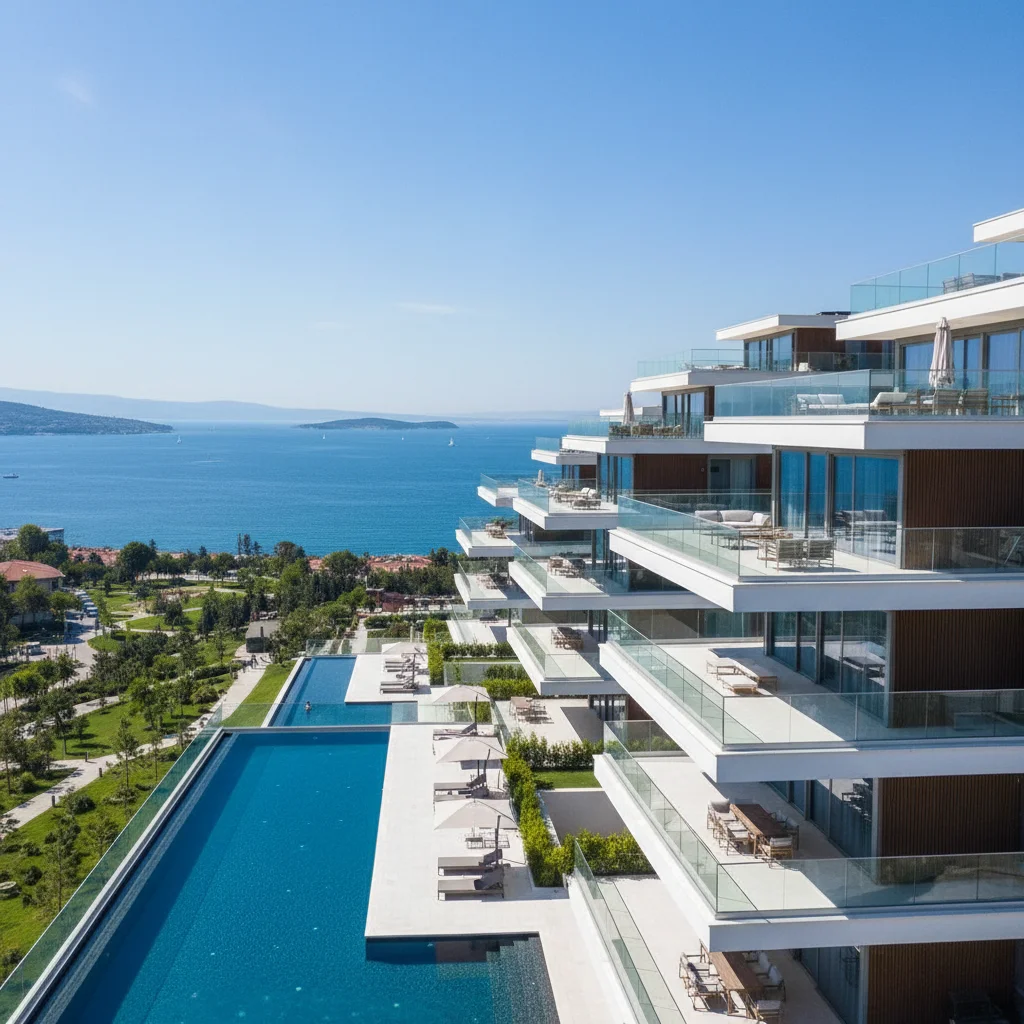bellikduzu luxury apartments sea view